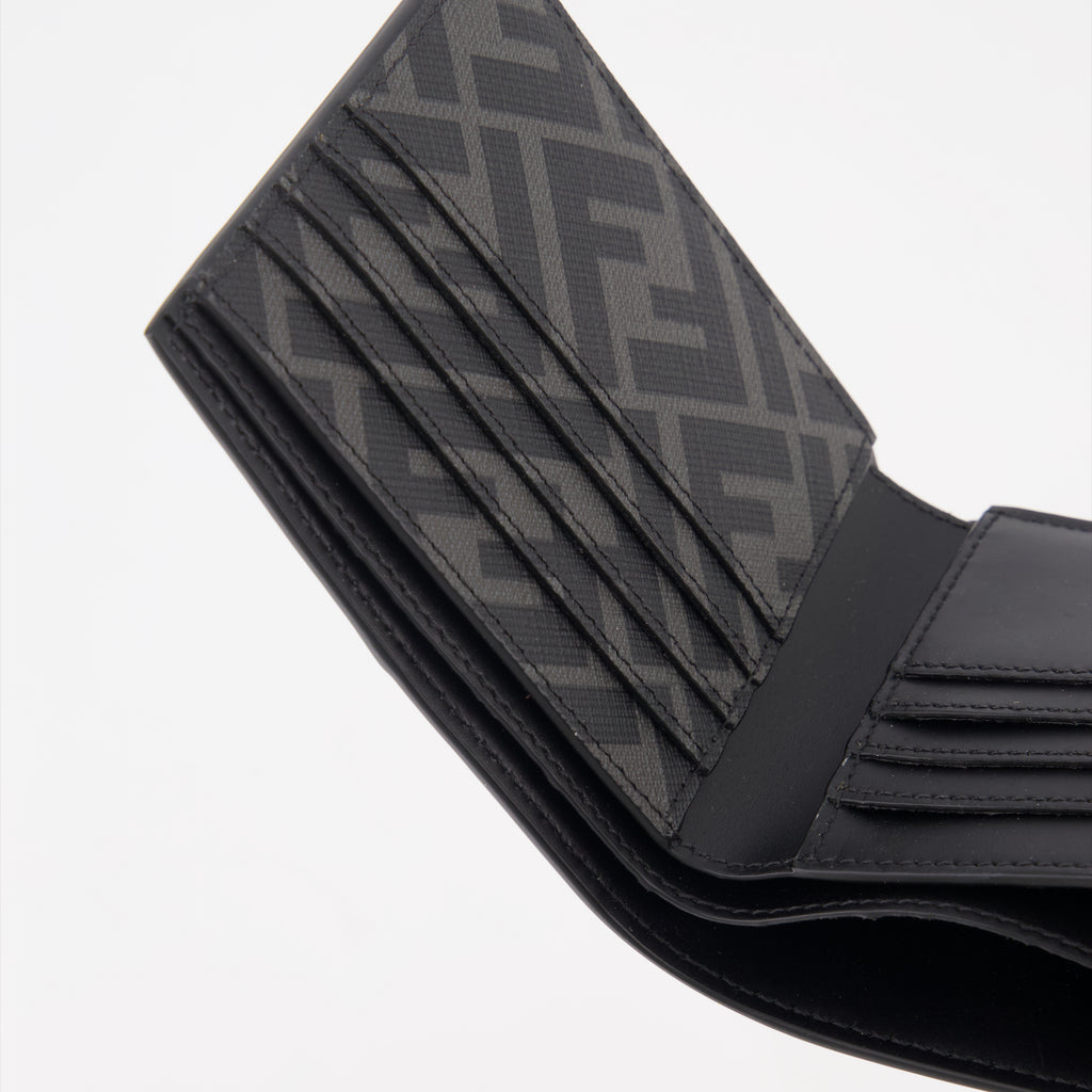 Pequenos artigos de couro Portefeuille FF Squared Fendi Preto Homme