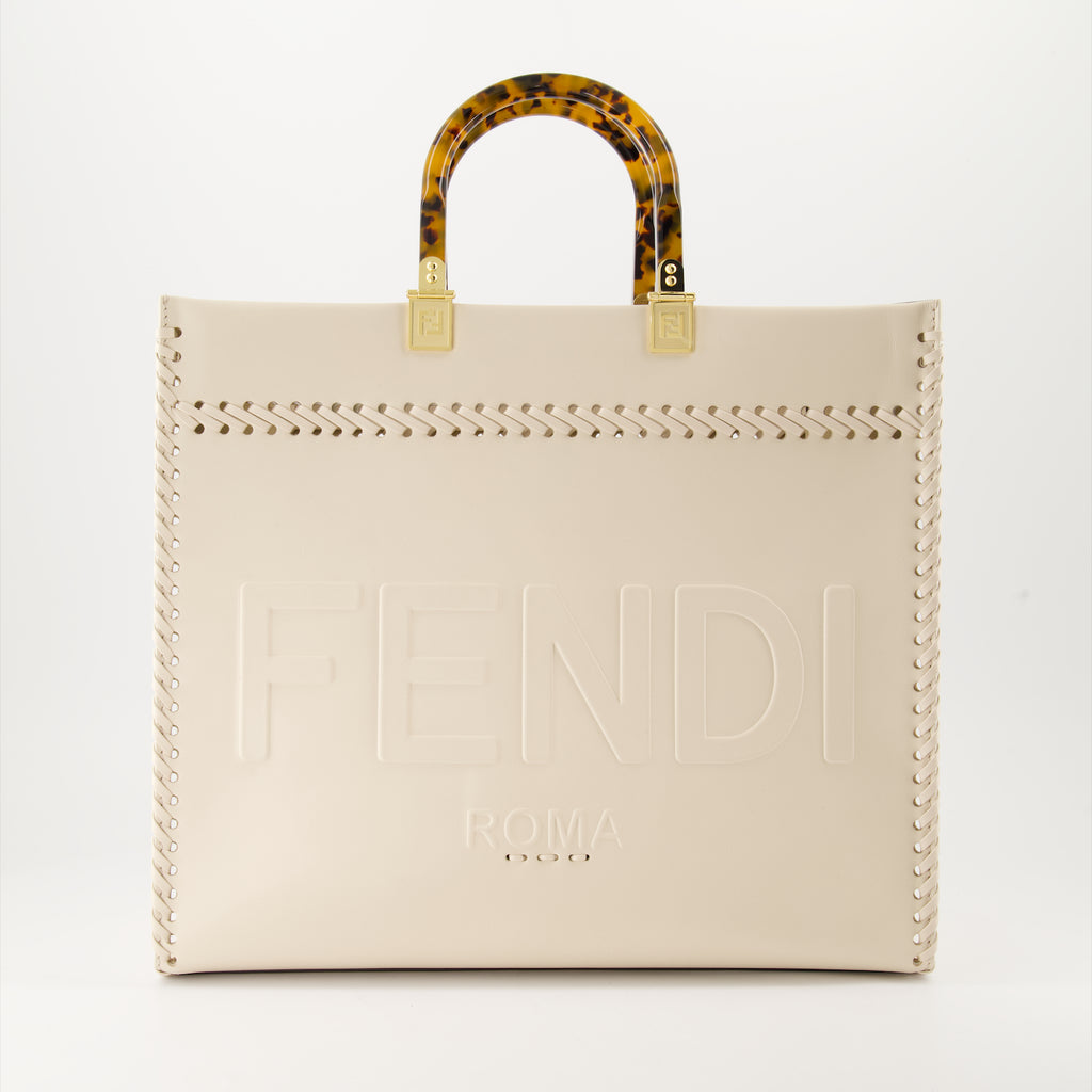 Bolsas tote Sac cabas Sunshine Fendi Branco Femme
