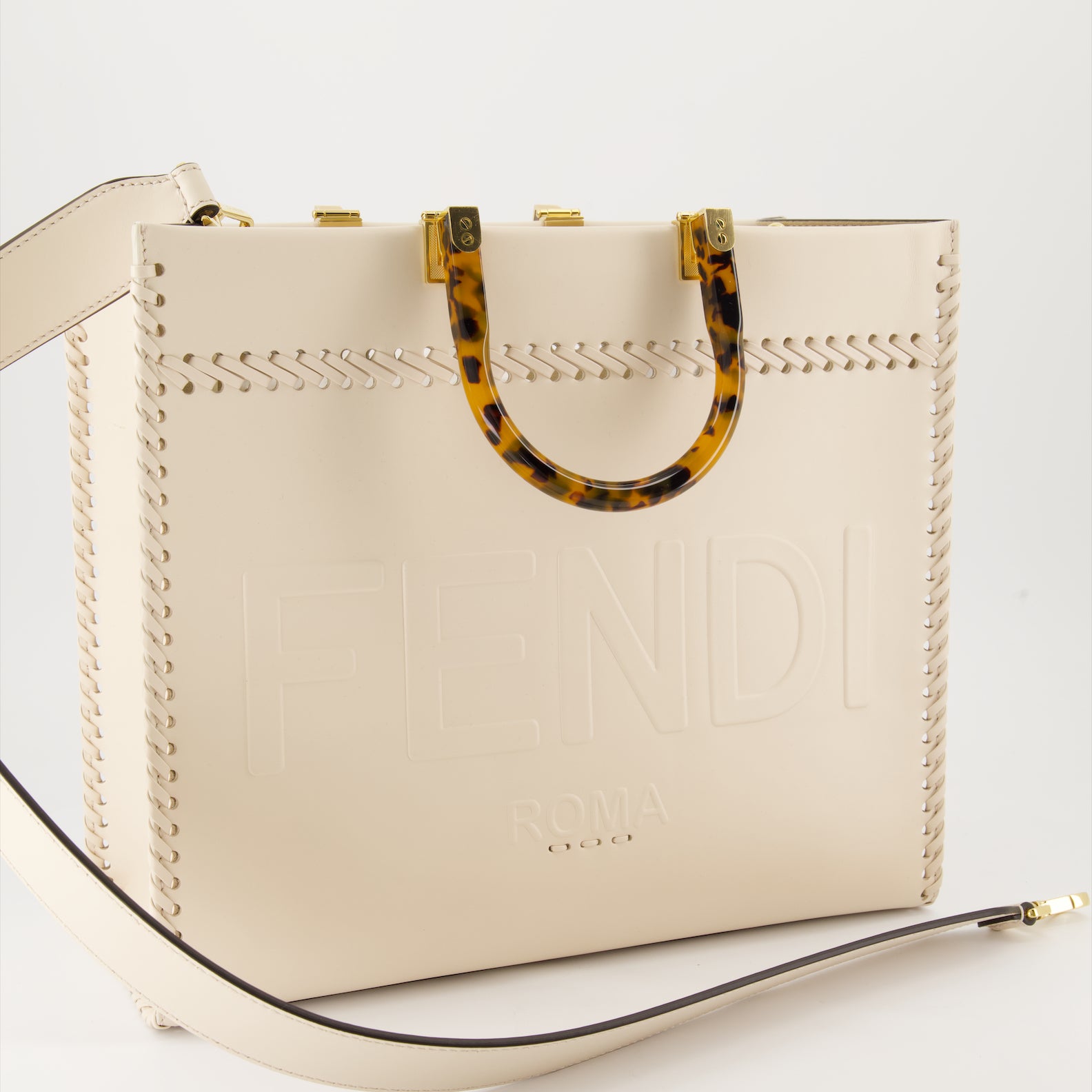 Bolsas tote Sac cabas Sunshine Fendi Branco Femme