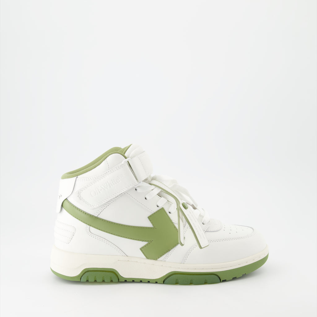 Sneaker Baskets Out Of Office montantes Off-White Verde Homme