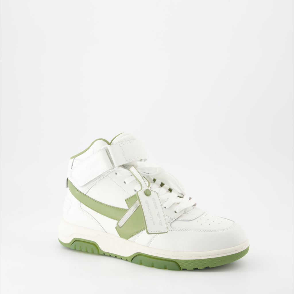 Sneaker Baskets Out Of Office montantes Off-White Verde Homme