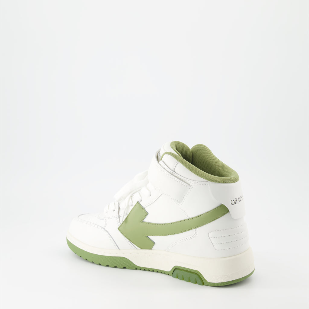 Sneaker Baskets Out Of Office montantes Off-White Verde Homme