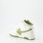 Sneaker Baskets Out Of Office montantes Off-White Verde Homme