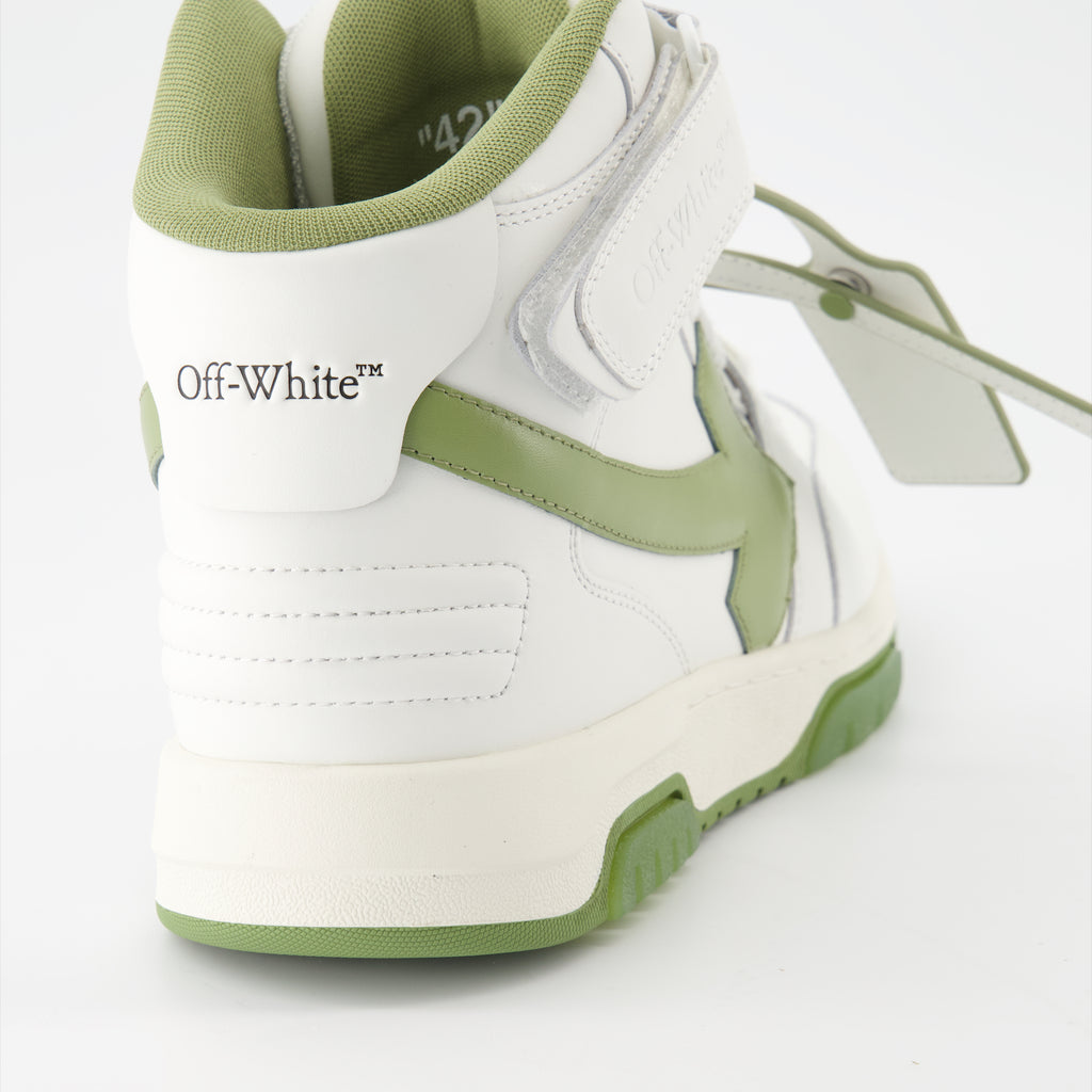 Sneaker Baskets Out Of Office montantes Off-White Verde Homme