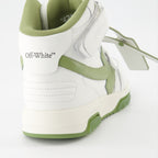Sneaker Baskets Out Of Office montantes Off-White Verde Homme