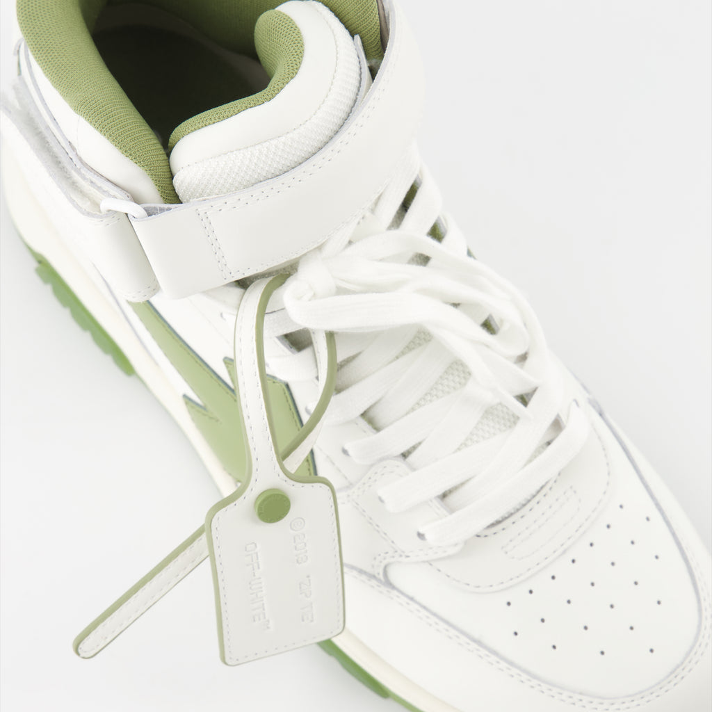 Sneaker Baskets Out Of Office montantes Off-White Verde Homme