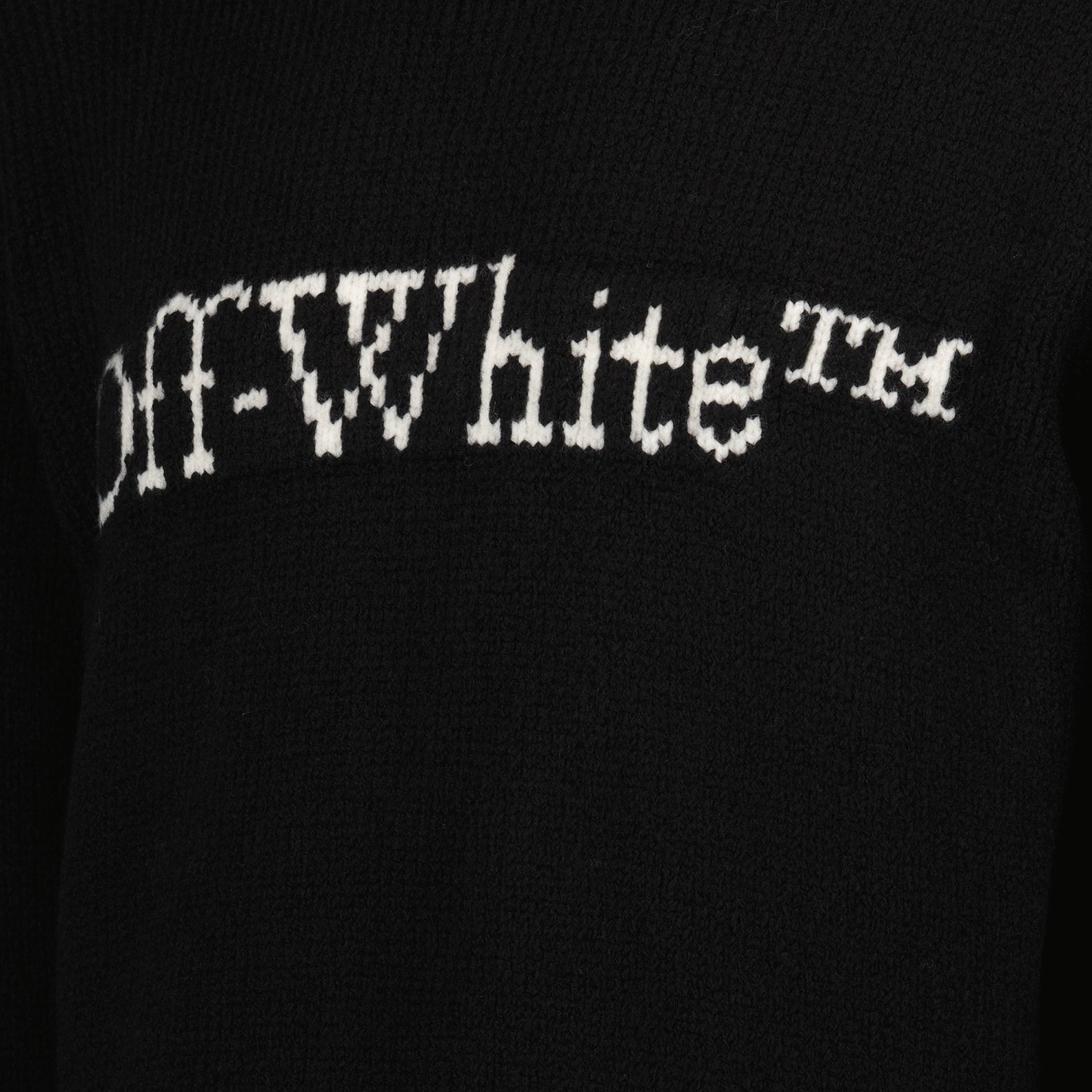 Maille Pull Big Bookish Off-White Noir Homme