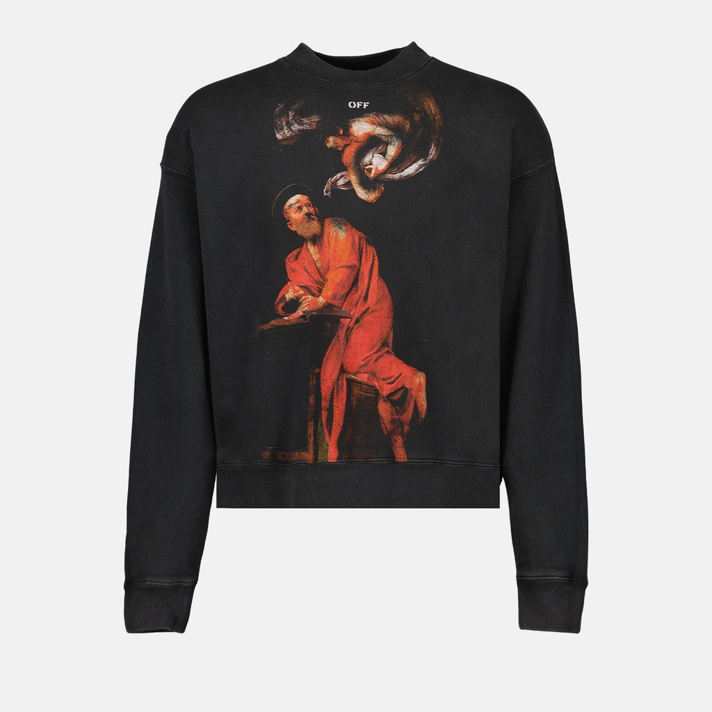 Moletons Sweatshirt S.Matthew Off-White Preto Homme