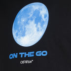T-shirt T-shirt On the go Moon Off-White Nero Homme
