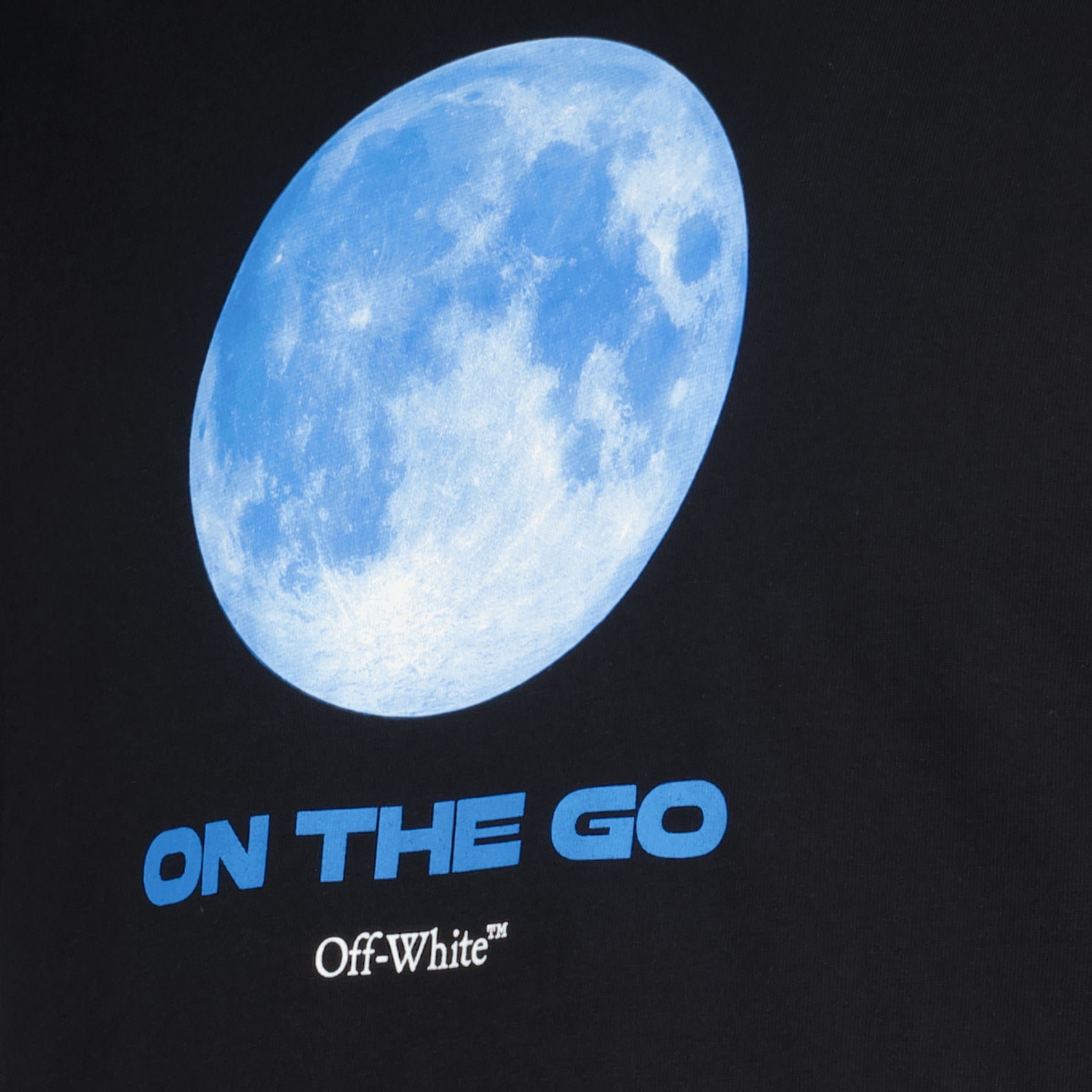 T-shirt T-shirt On the go Moon Off-White Nero Homme