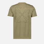 Tシャツ オフステッチTシャツ Off-White ベージュ 男