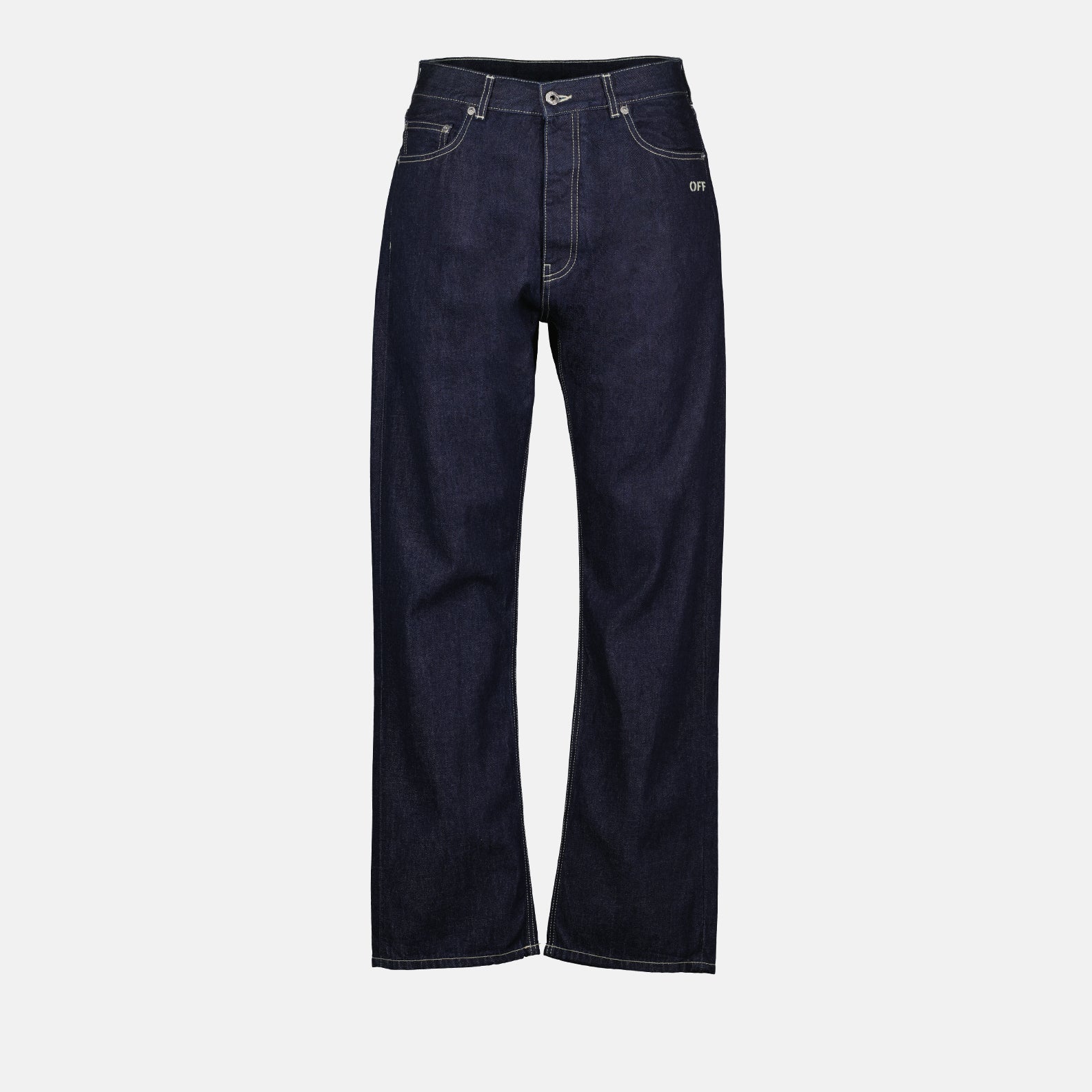 Pantalons Jean droit Off Skate Off-White Bleu foncé Homme