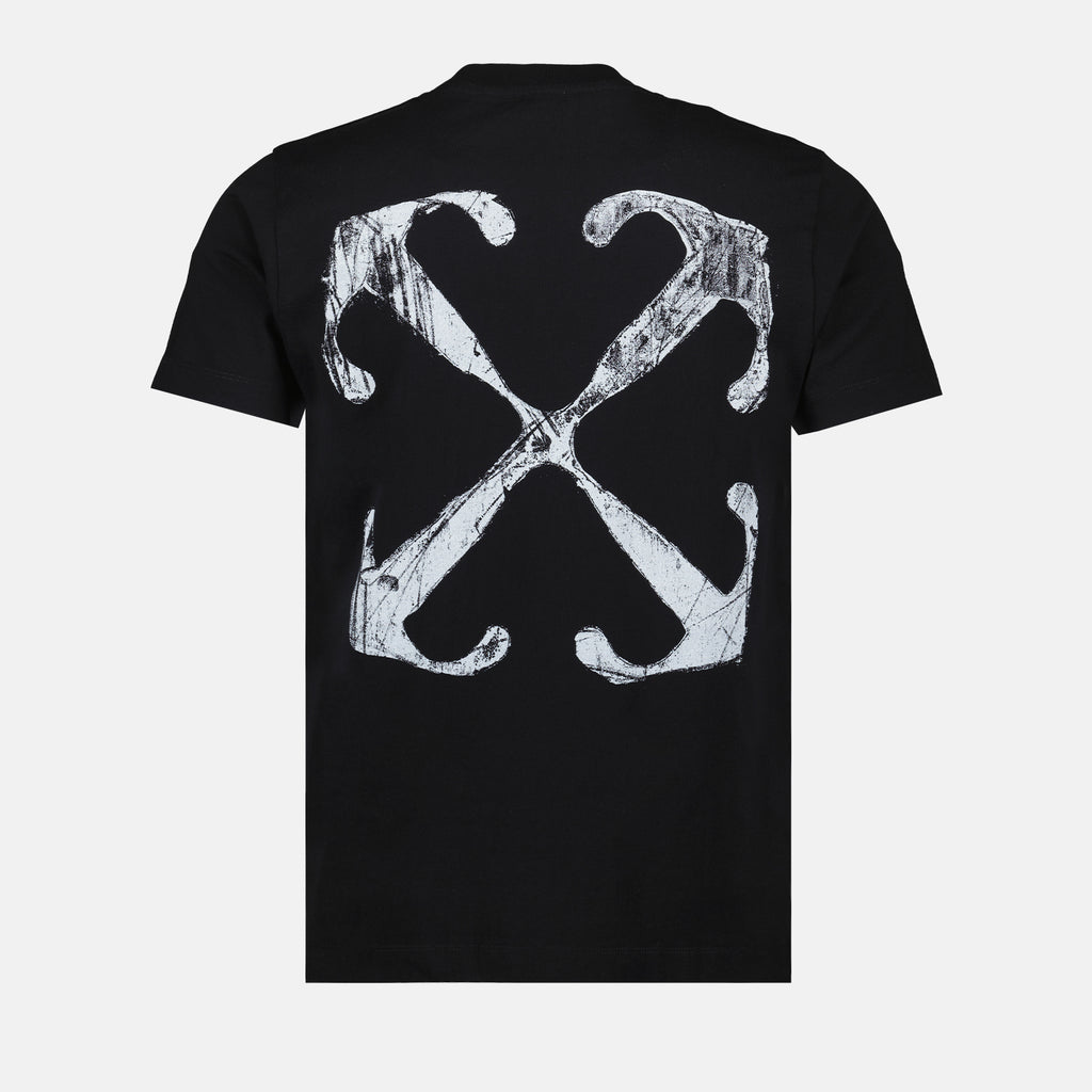 Camisetas T-shirt Scratch Arrow Off-White Negro Homme
