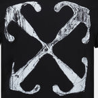 Camisetas T-shirt Scratch Arrow Off-White Negro Homme