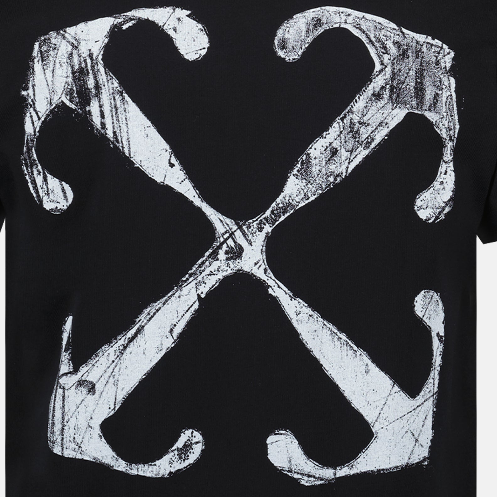 Camisetas T-shirt Scratch Arrow Off-White Negro Homme