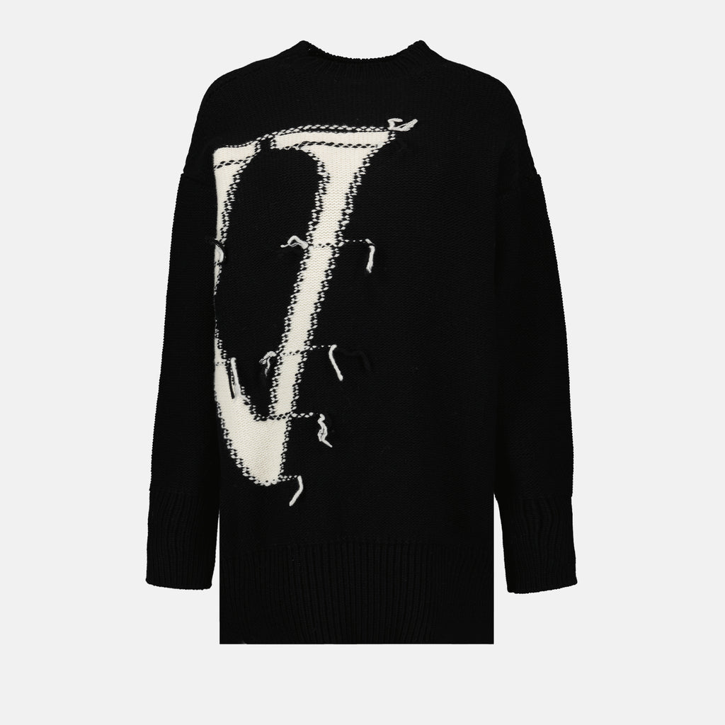 니트웨어 Pull oversize OW Off-White 검은색 Femme