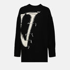 니트웨어 Pull oversize OW Off-White 검은색 Femme