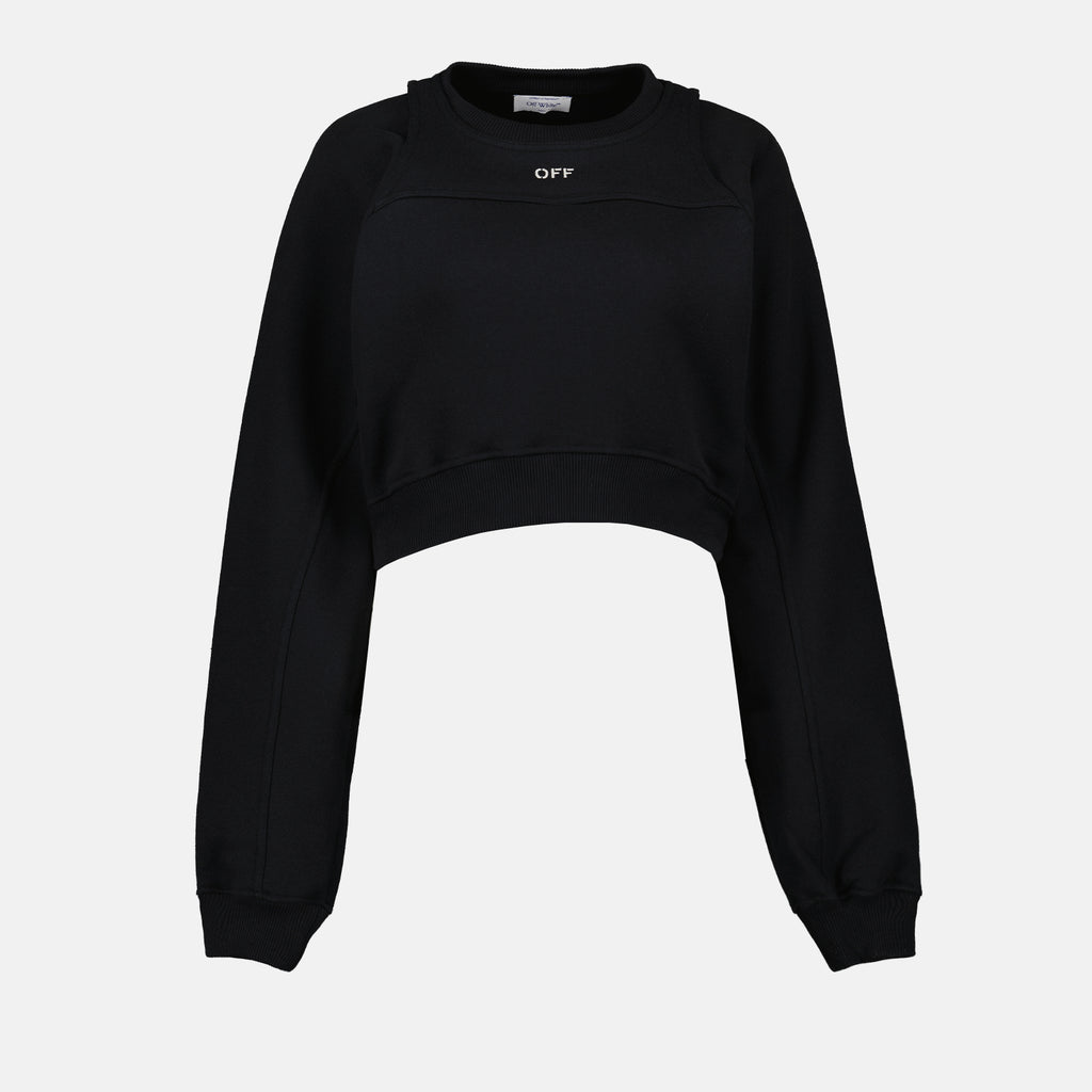 스웨트셔츠 오프 스탬프 스웻셔츠 Off-White 검은색 Femme