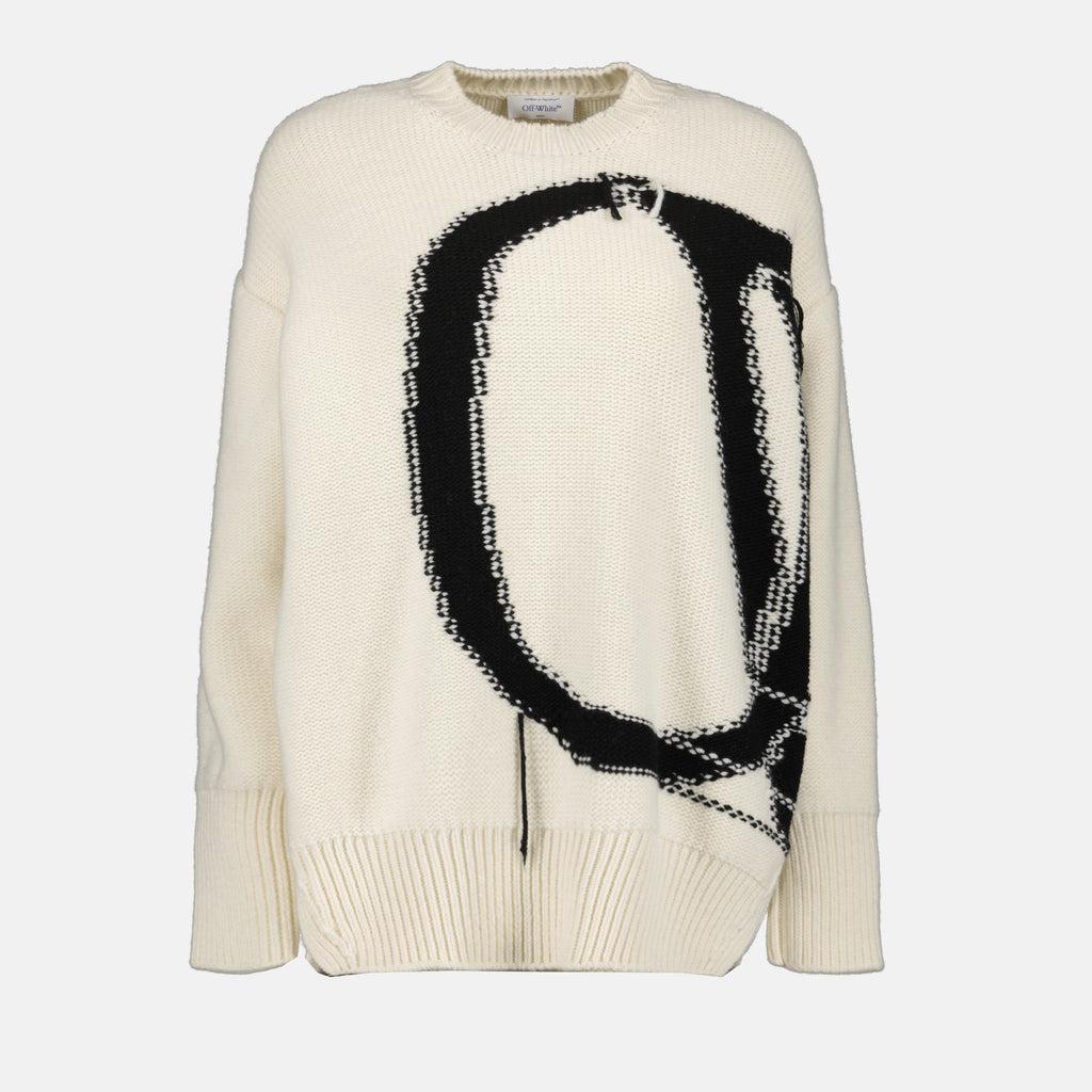 Knitwear OW oversized sweater Off-White Beige Women