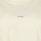 T-shirts T-shirt Arrow pearls Off-White Beige Femme