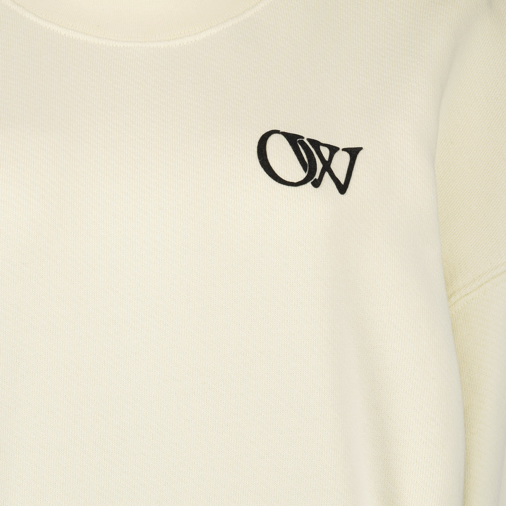 Sudaderas Sweatshirt Flock OW Off-White Beige Femme