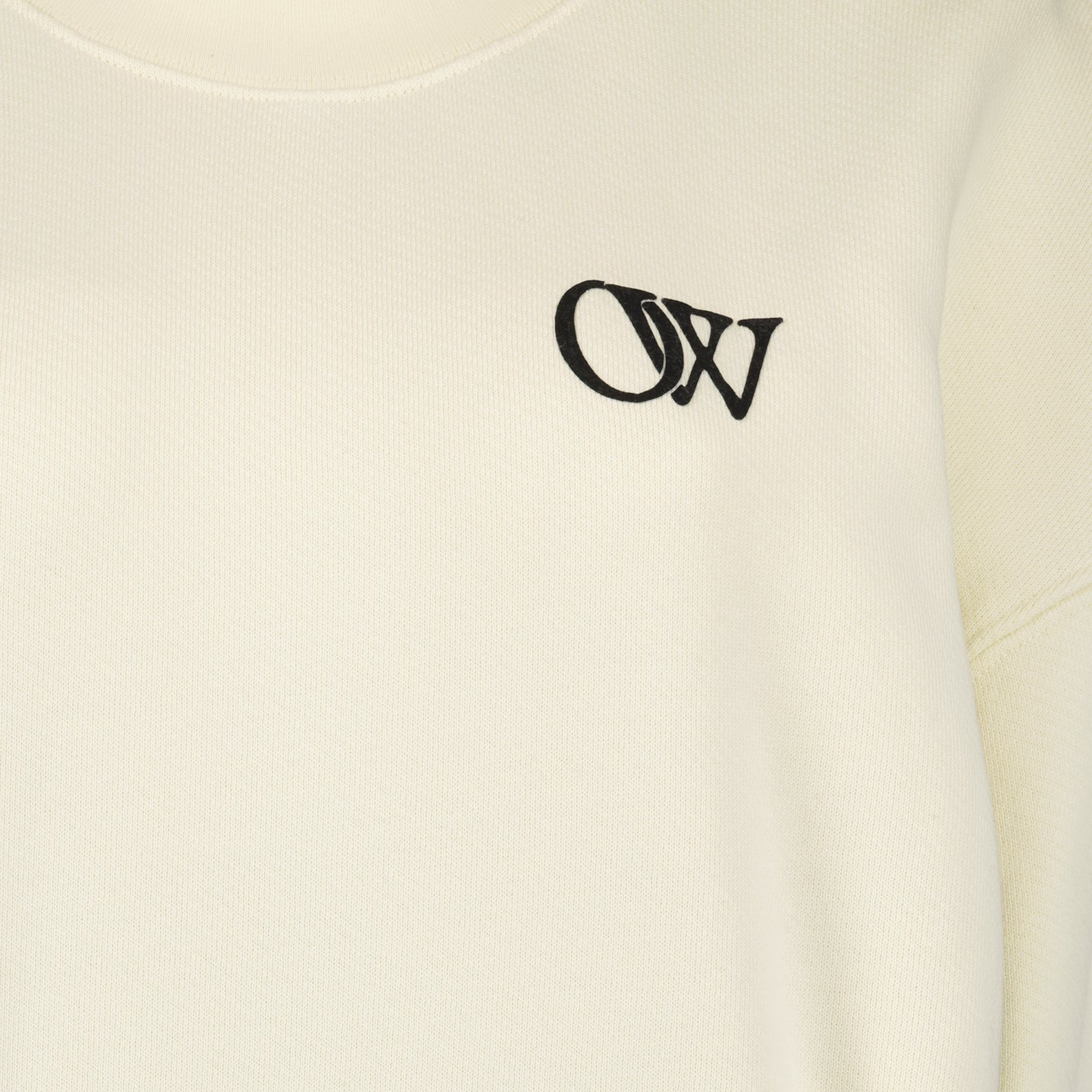 Sudaderas Sweatshirt Flock OW Off-White Beige Femme