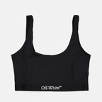 탑 Top à logo Off-White 검은색 Femme
