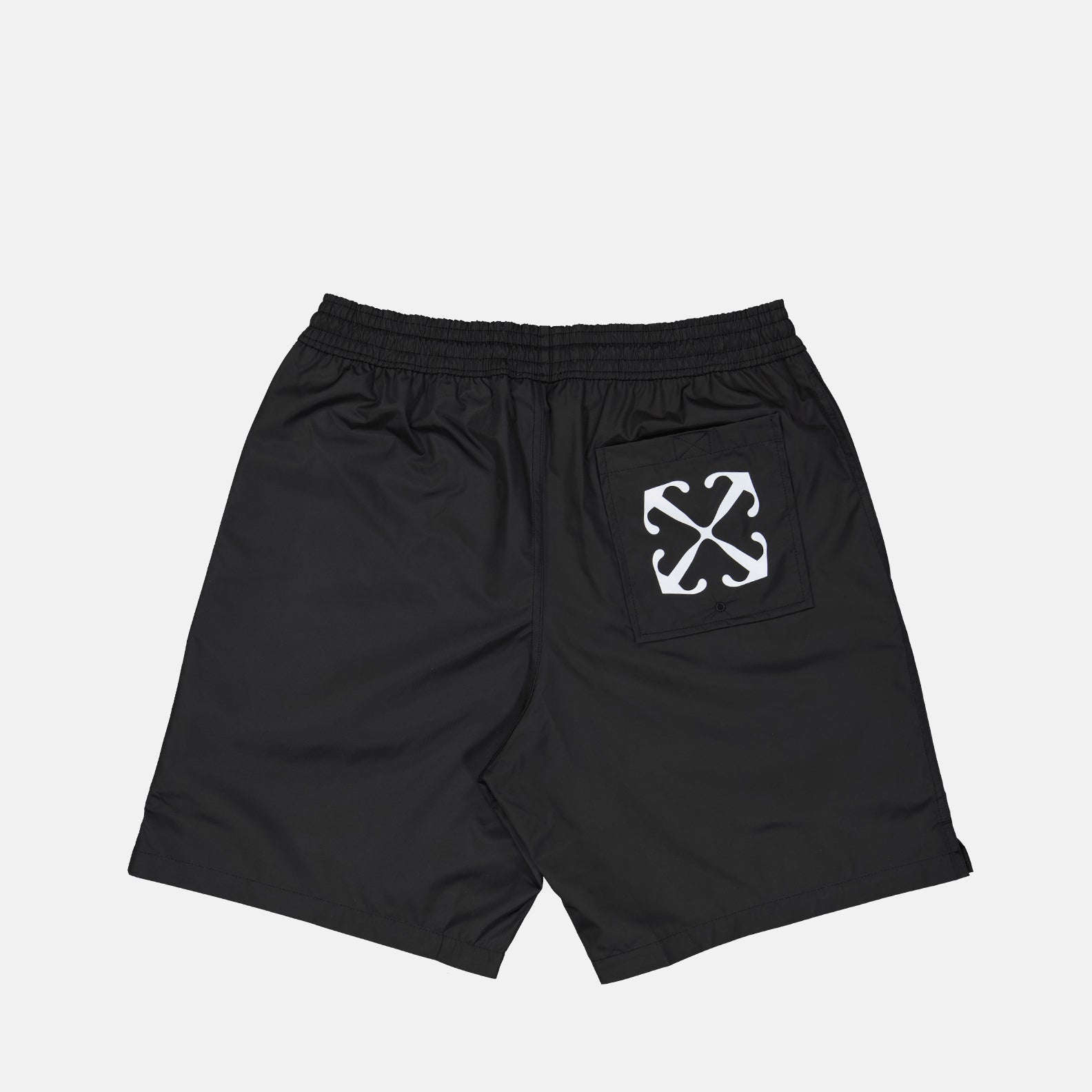 ビーチウェア アローサーファースイムショーツ Off-White 黒 男