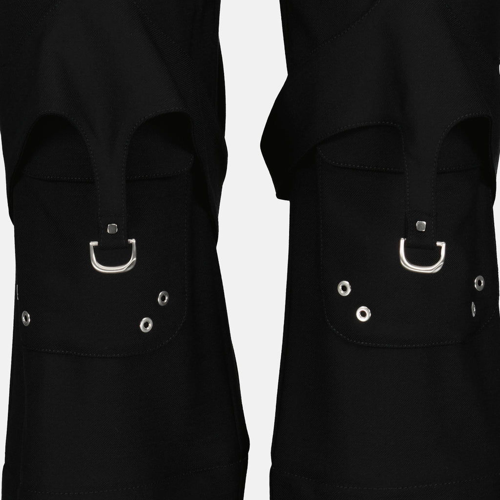 Pants Wool Cargo Pants Off-White Black Women