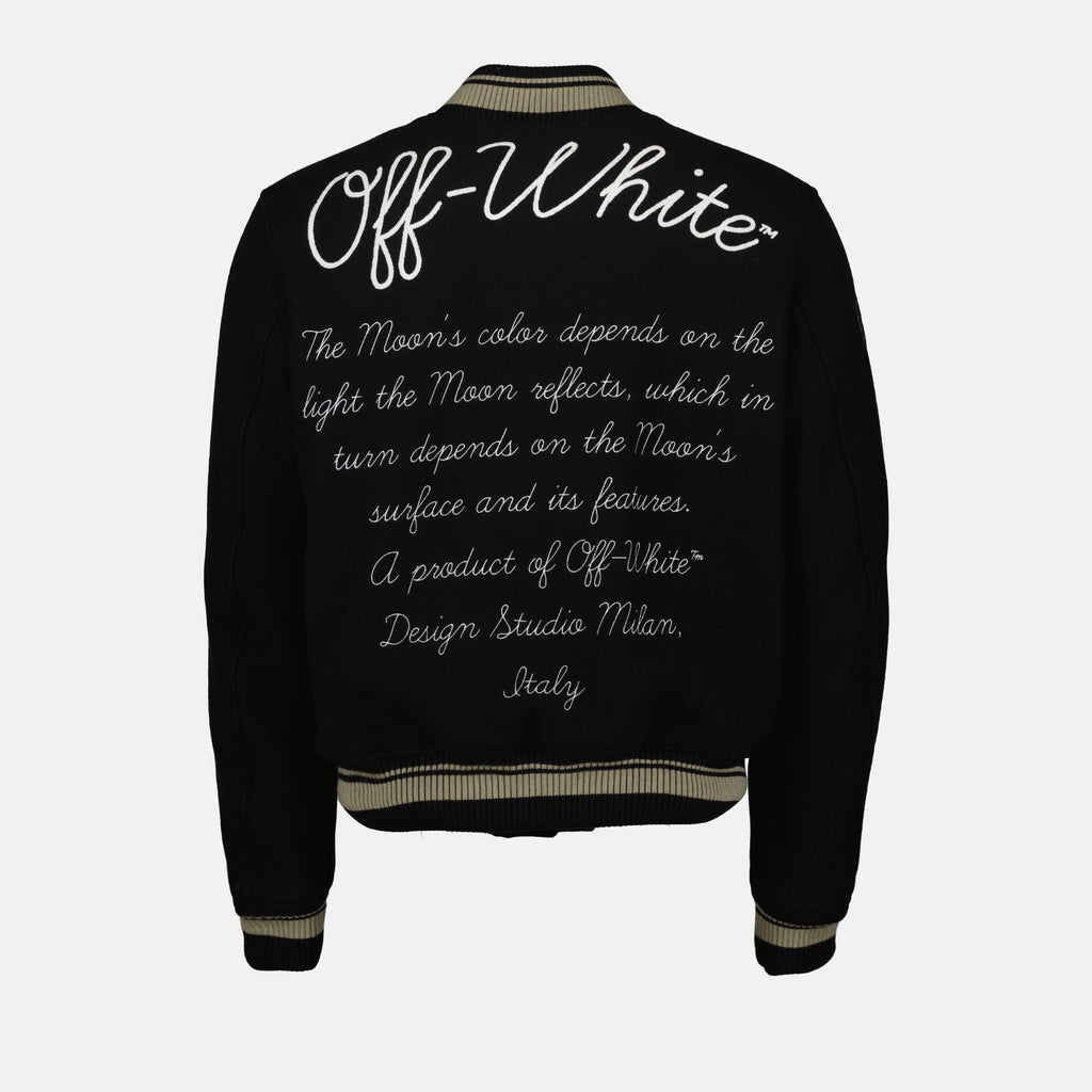 Jaquetas Blouson bomber Moon Phase Off-White Preto Homme