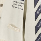 Maille Cardigan Moon Off-White Beige Homme