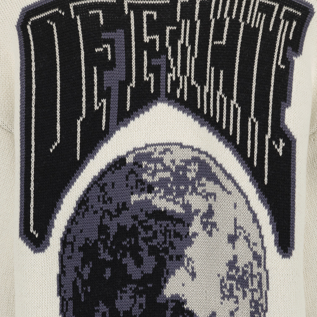 Maille Cardigan Moon Off-White Beige Homme