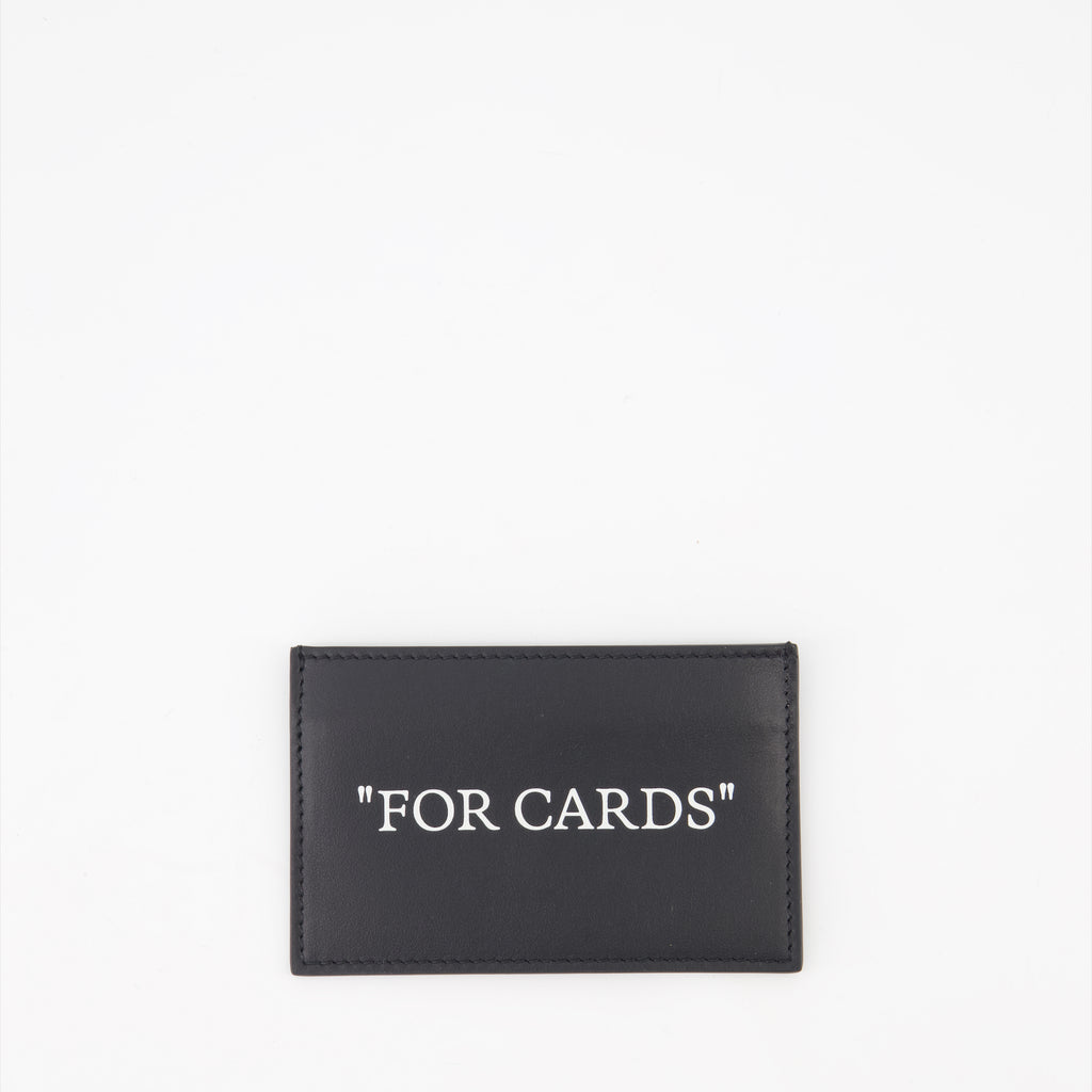 Small leather goods Bookish For Cards Card Holder Off-White Black Man