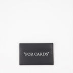 Small leather goods Bookish For Cards Card Holder Off-White Black Man