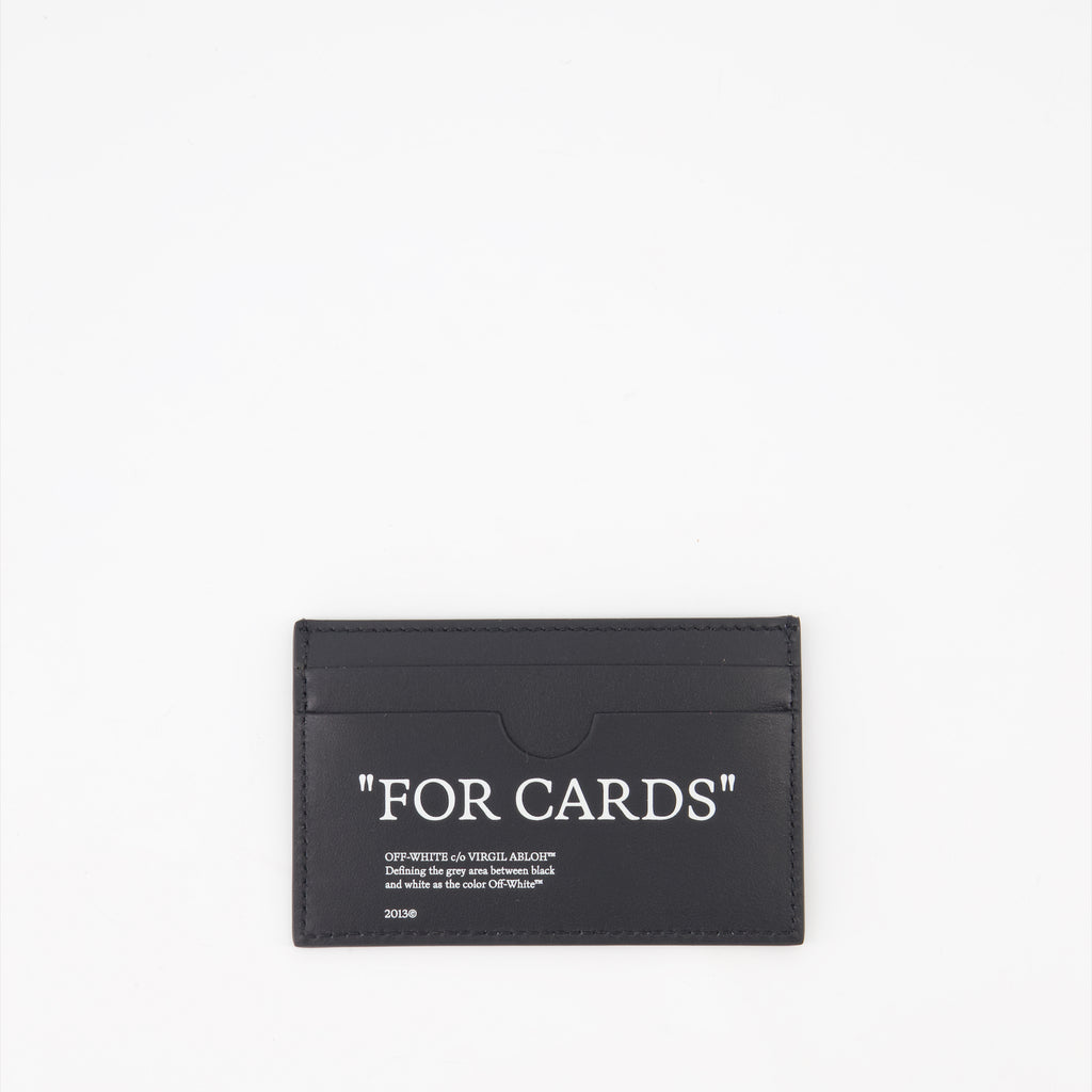 Small leather goods Bookish For Cards Card Holder Off-White Black Man