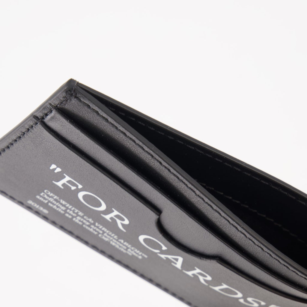 Small leather goods Bookish For Cards Card Holder Off-White Black Man