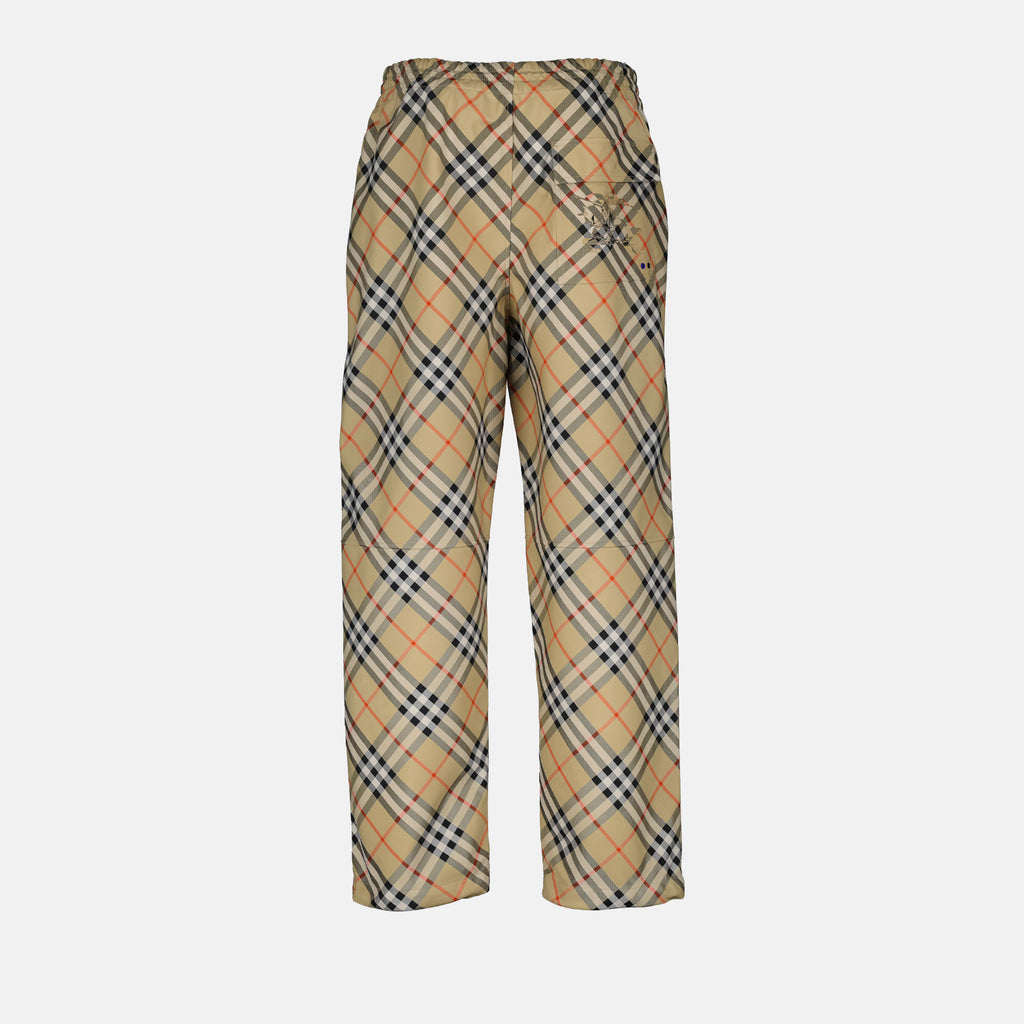 Pantalons Pantalon à carreaux Burberry Beige Homme
