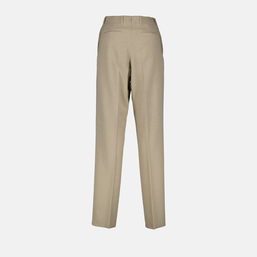 Hosen Woll-Hosen mit Falten Dior Beige Homme