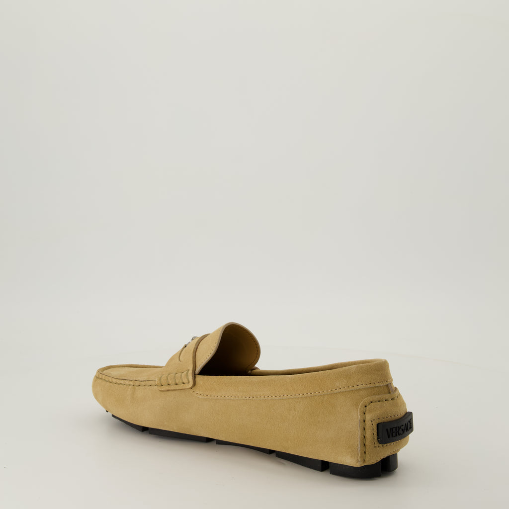 Mocassins Mocassins en suede Versace Beige Homme