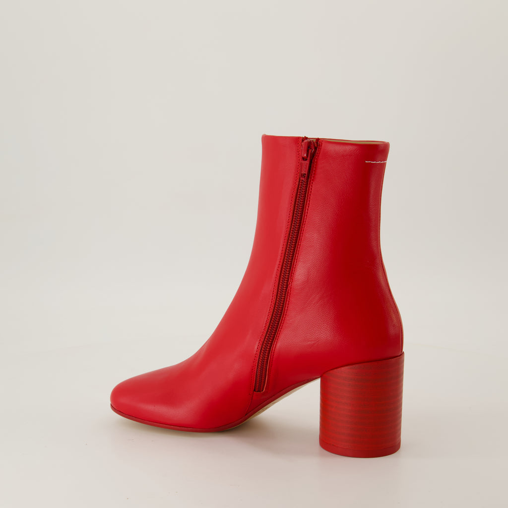 Ankle boots Bottines Anatomic Mm6 Red Femme