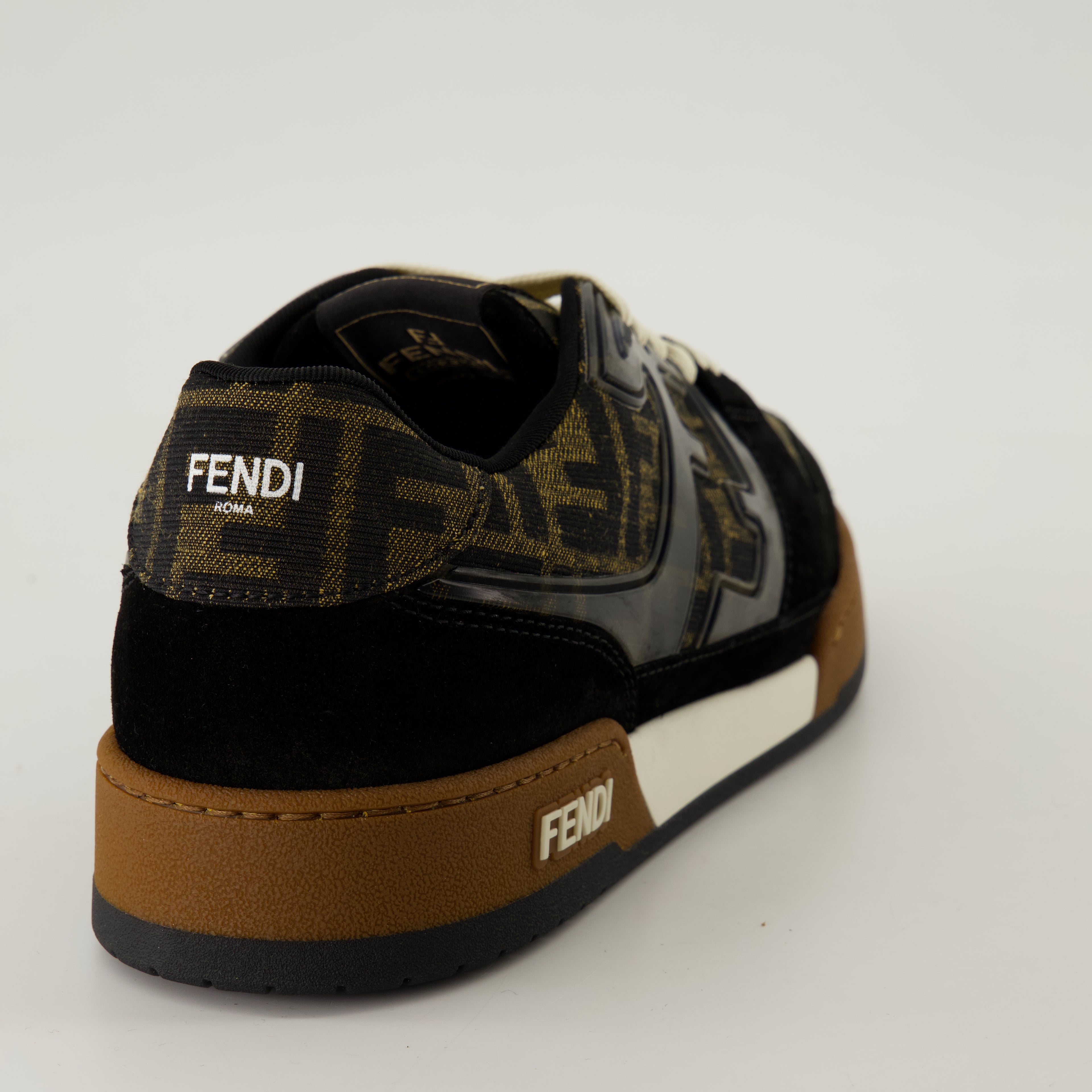 Baskets Baskets Fendi Match FF Fendi Marron Homme