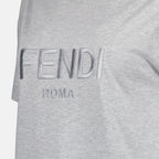 T-Shirts Fendi Roma T-Shirt Fendi Grau Femme