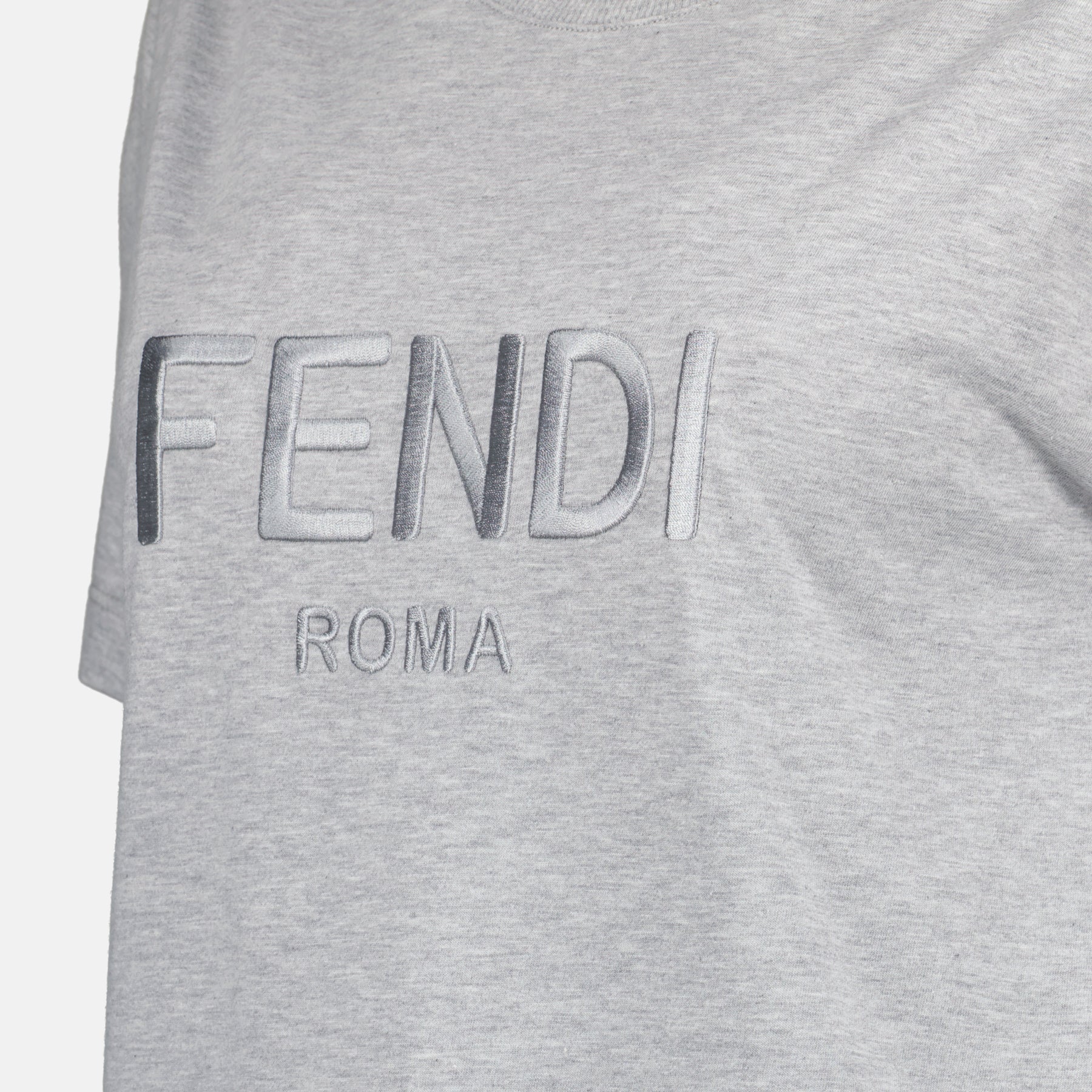 T-Shirts Fendi Roma T-Shirt Fendi Grau Femme