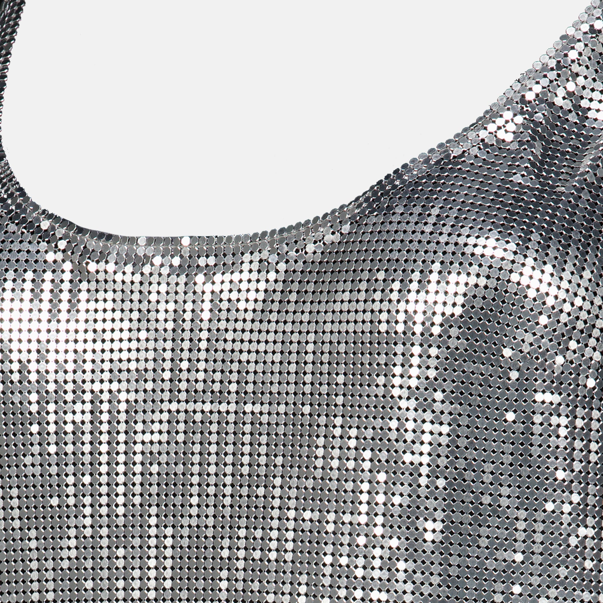 Vestidos Vestido de Malha Metálica Rabanne Prata Femme