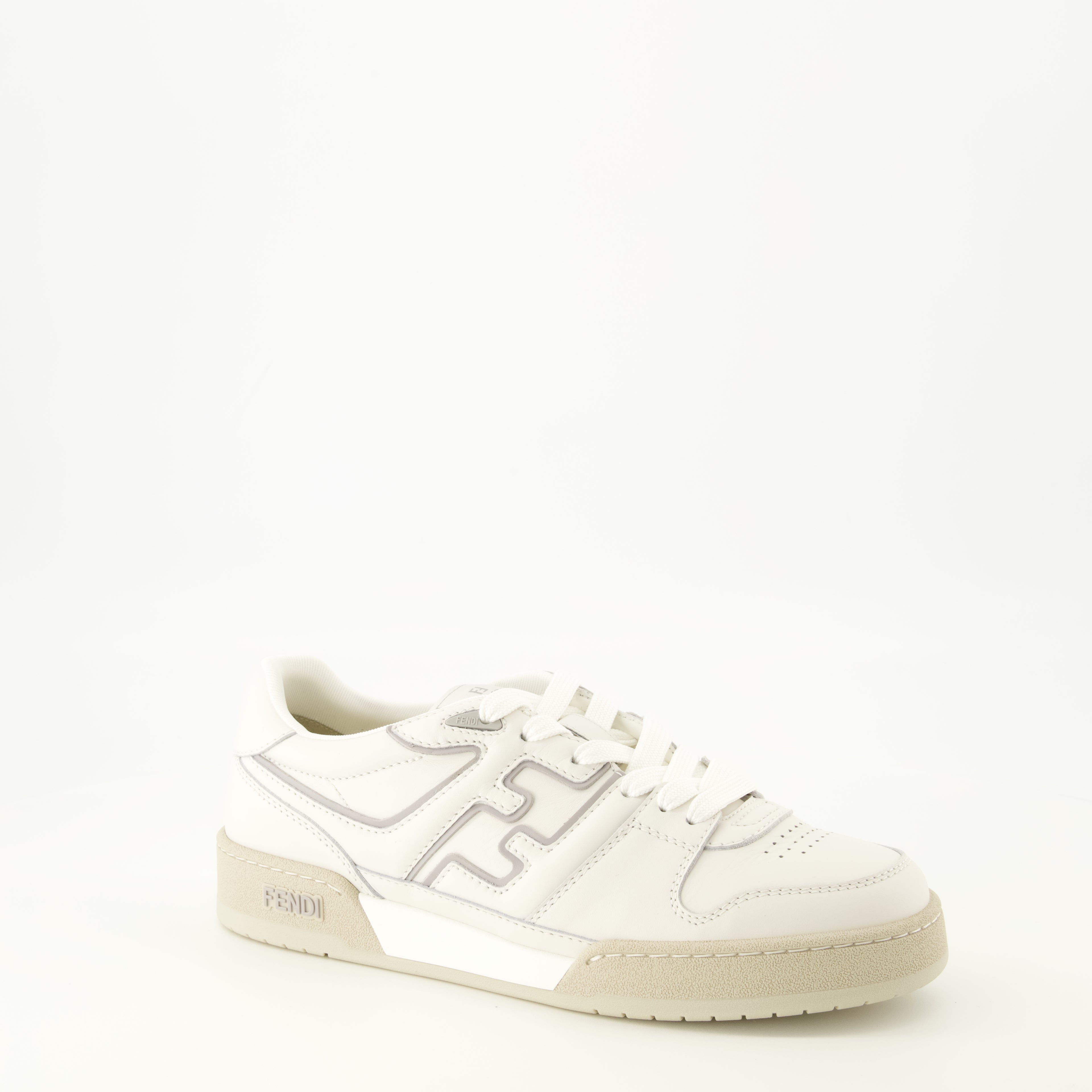 Baskets Fendi Match Beige Sneakers Fendi Beige Homme