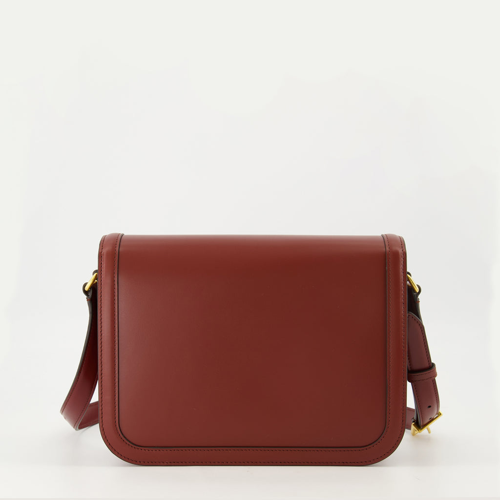 Sacs bandoulière VLogo Burgunder Lederhandtasche Valentino Garavani Bordeaux Femme