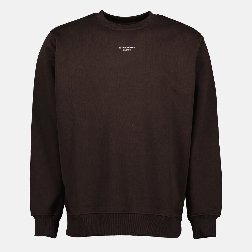 Bild des Drole De Monsieur Classic Slogan Sweatshirts für Herren - Herbst-Winter 2025 - Vorderansicht