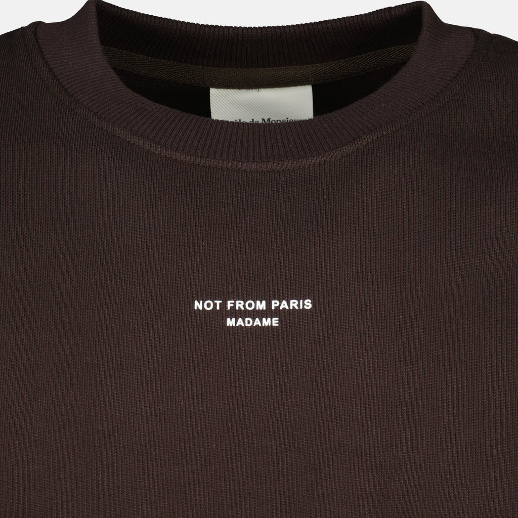 Bild des Drole De Monsieur Classic Slogan Sweatshirts für Herren - Herbst-Winter 2025 - Detaillierte Ansicht_2