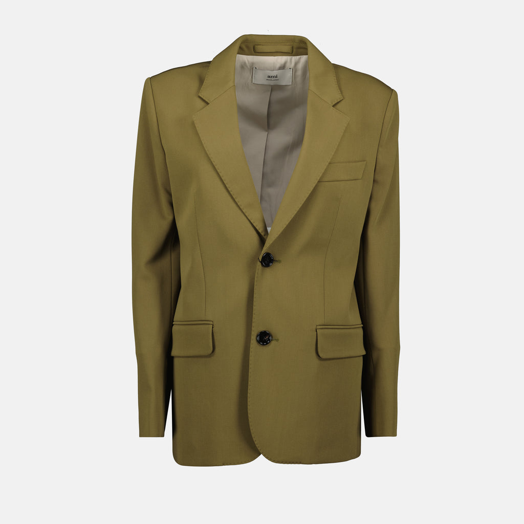 Image de l'article Blazer deux boutons de la marque Ami PARIS pour Femme - Saison Automne-Hiver 2025 - Vue de Face