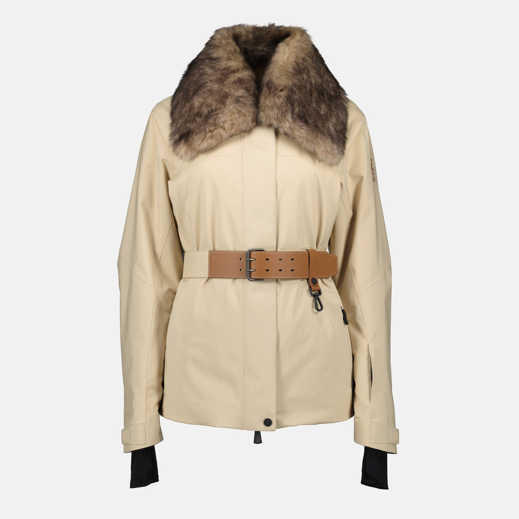 Manteaux 비젤스 스키 재킷 Moncler Grenoble Beige Femme